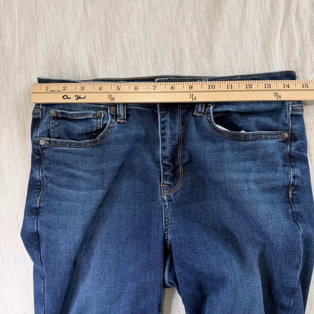 American Eagle Womens 6 Blue Super High-Rise Flare Next Level Stretch Jeans - Picture 9 of 12